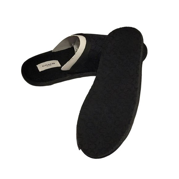 Coach Signature Jacquard Upper 9 Black   Faux Shearling - Picture 7 of 8